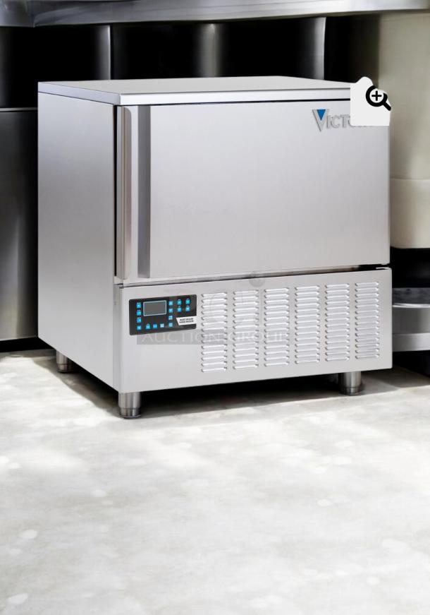 Victory VBCF5-45PU undercounter blast chiller freezer, stainless steel, digital controls, superior condition, tested working.