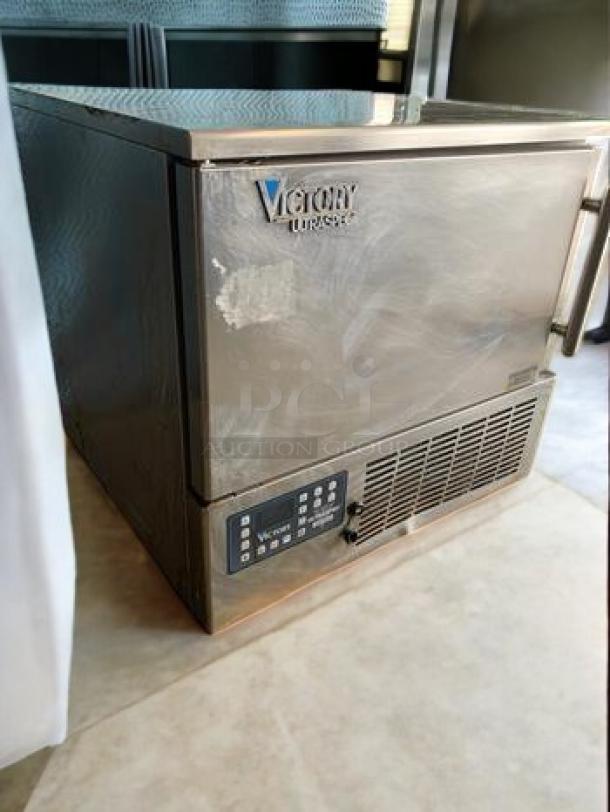 Victory VBCF5-45PU undercounter blast chiller freezer, stainless steel, 208-240V, excellent condition, fully tested, made in Italy.