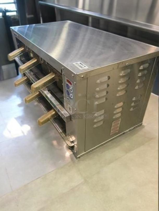 Prince Castle EHBP23 holding bin, 2x3 single, stainless steel, 120V, excellent condition, fully tested, visible controls.