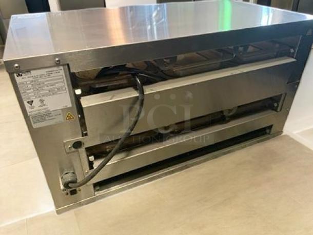 Prince Castle EHBP23 2x3 Single Holding Bin, outstanding condition, 120V, fully tested, stainless steel body, visible label.