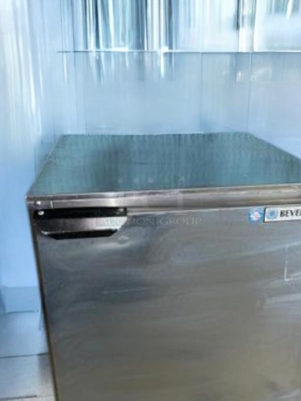 Beverage-Air UCR27AHC 27" stainless steel undercounter refrigerator in outstanding condition, single section, 115V, tested and working.