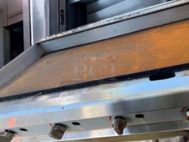 Remarkable condition CPG-48NL countertop gas griddle, 48", manual controls, natural gas, fully tested, Cooking Performance Group.