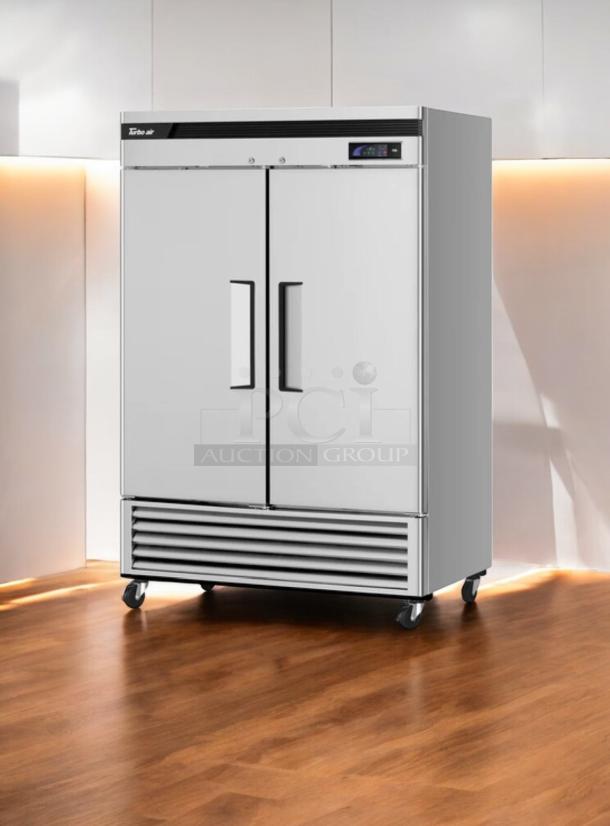 Turbo Air TSF-49SD-N 54" Super Deluxe Reach-In Freezer with solid doors, superb condition, 115V, fully tested.