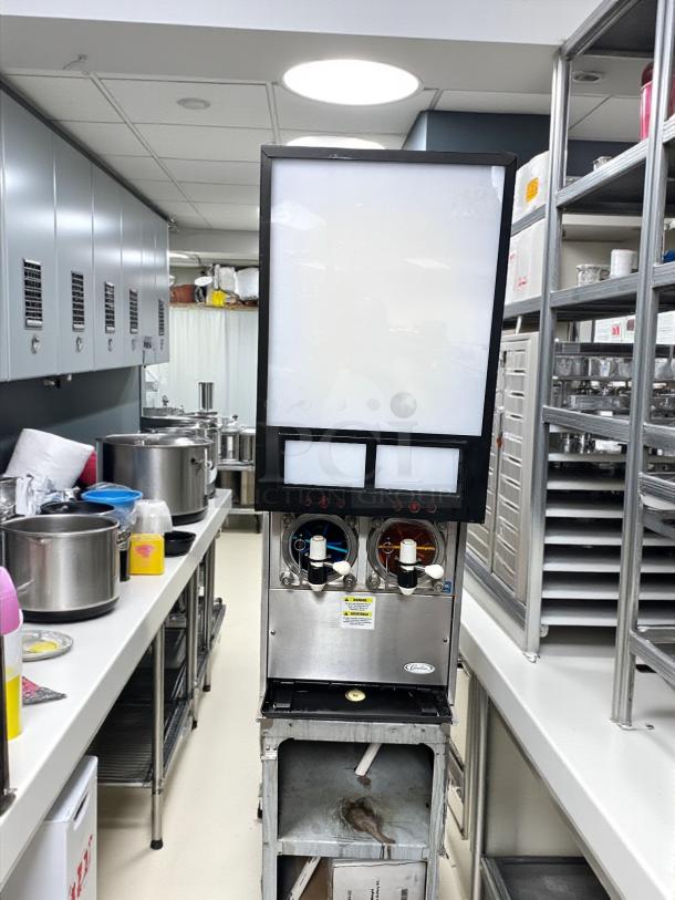 Outstanding Condition Cornelius Viper 2 dual barrel frozen carbonated beverage machine, 230V, fully tested, stainless steel.