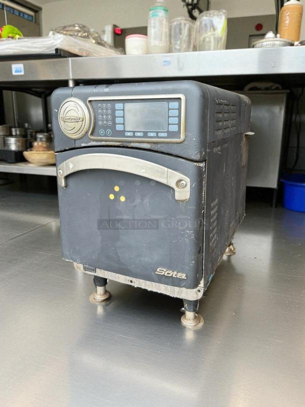 TurboChef SOTA SINGLE MAG high-speed microwave/convection oven, 208-240v/1ph, tested working, visible wear, control panel intact.
