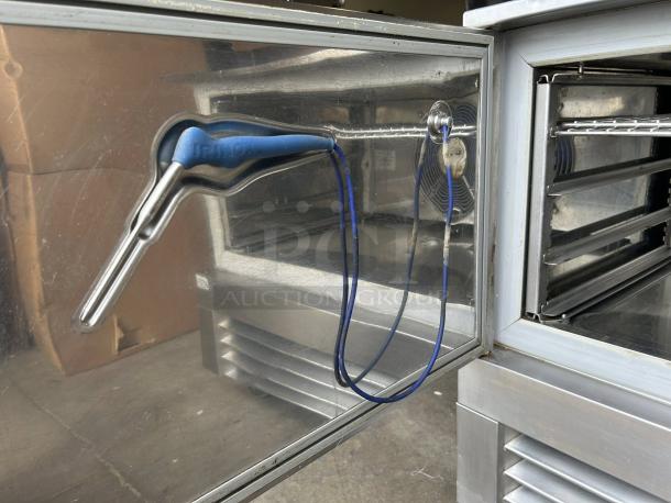 Irinox MF 30.2 PLUS blast chiller, shock freezer, stainless steel, tested and working, 208V 60Hz 2 phase, interior racks visible.