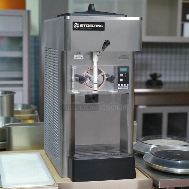 Stoelting F111-38I soft-serve freezer, countertop, single flavor, gravity-fed, 17-quart capacity, tested and working condition.
