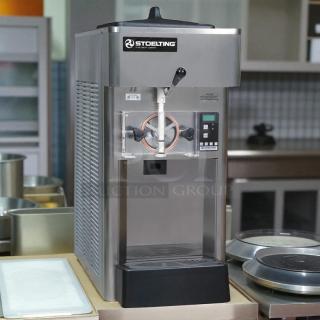 Stoelting F111-38I soft-serve freezer, countertop, single flavor, gravity-fed, 17-quart capacity, tested and working condition.