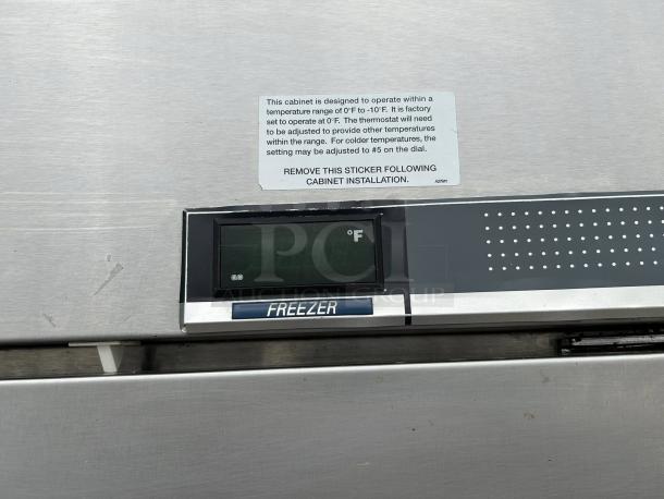 Norlake NF211SMS/0 scientific freezer, stainless steel, digital display, 0°F to -10°F range, excellent condition, tested.