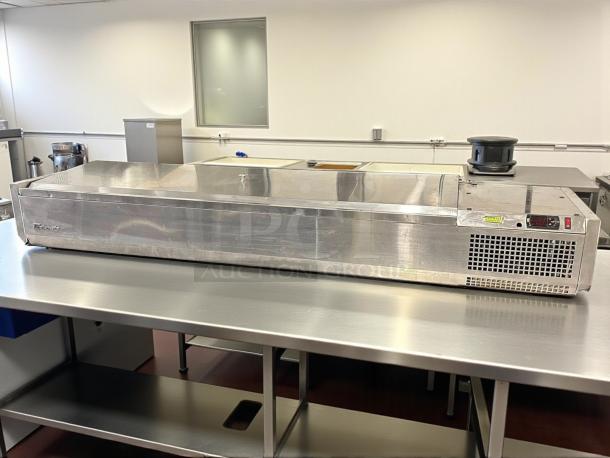 Turbo Air CTST-1800-13-N Refrigerated Prep Rail, 71", like new, tested, stainless steel, temperature controls visible.