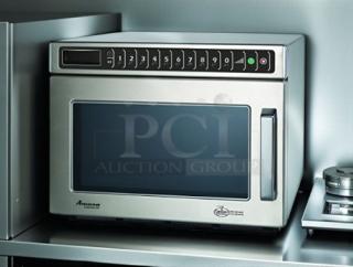 Great Condition - Amana HDC182 1800w Commercial S/s Microwave Oven 0.6 Cu.ft High Volume - Tested and Working! - Item #1212055