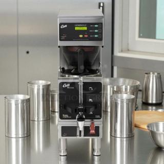 Excellent Condition - Curtis GEMSS63A1000 9 Inch Automatic Coffee Brewer Stainless Steel with 2.2 Gallon Tank - Tested and Working! - Item #1212056
