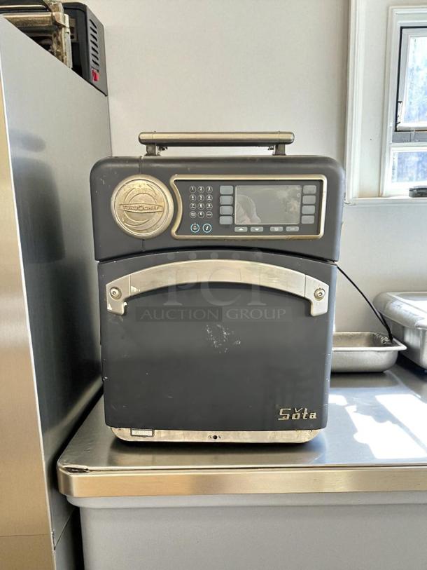 TurboChef NGO Rapid Cook Oven in excellent condition, tested and working. Features keypad controls. Model NGO.