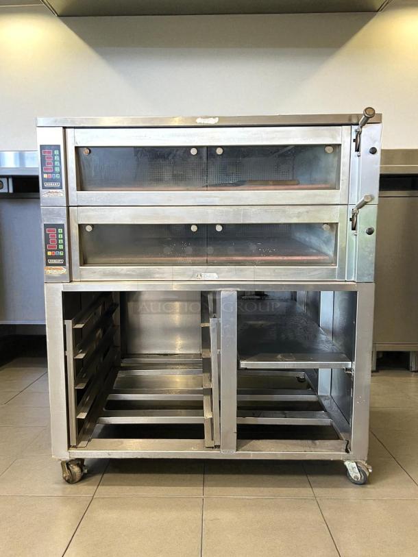 Hobart OV400W-2 2 Deck Bakery Oven in excellent condition, electric 220v, 3ph, stainless steel, tested and working.