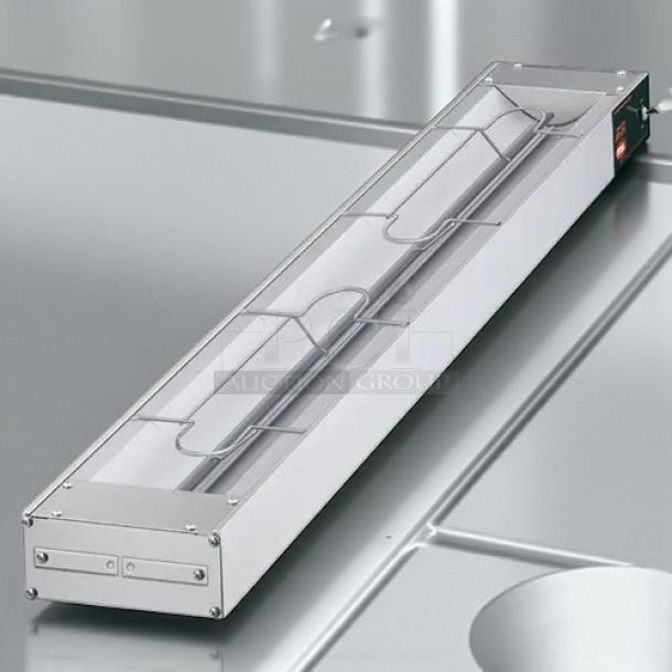 Hatco GRAH-60D Glo-Ray 60" dual infrared warmer, aluminum, 6" spacer, toggle controls, 120V, 2,800W, tested, working.