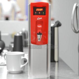 Curtis WB5N 7" Electric Hot Water Dispenser, 5 gal capacity, excellent condition, digital display showing 208°F, tested and working.