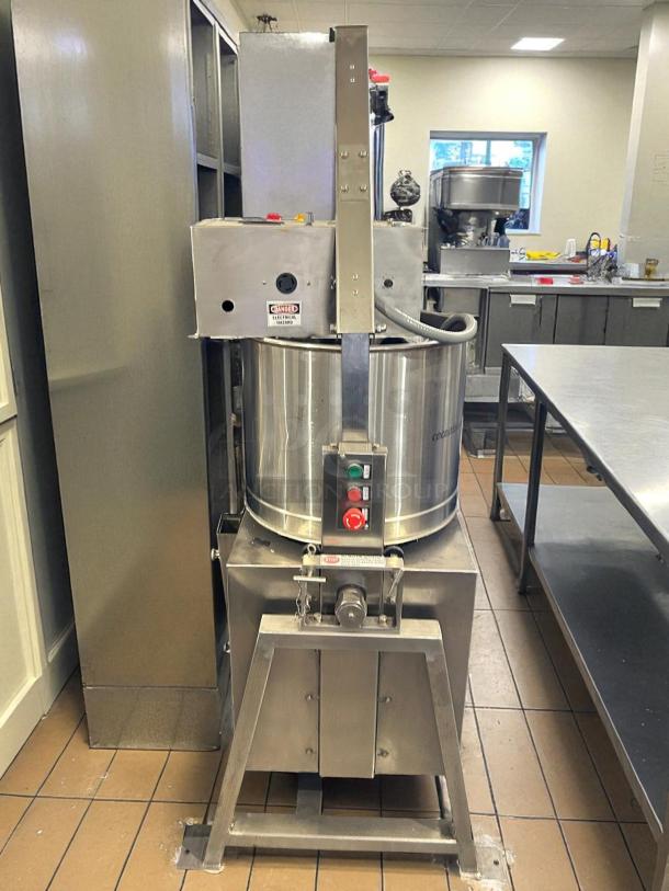 CocoaTown ALPHA100 Series ECGC-65E commercial chocolate grinder, heavy duty, tested and working, with control buttons visible.