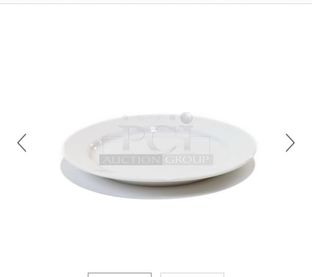 White rimmed B&B plate, 5 3/4" diameter, superb condition, Foodservice Standard model. Boxed lot, ready for use.