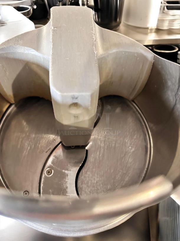 Electrolux TRS24NU food processor in outstanding condition, showing blade and bowl. Fully tested, 120V continuous feed.