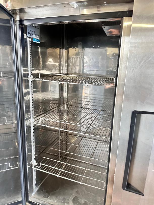 Turbo Air TSR-72SD 3-door reach-in refrigerator in outstanding condition, stainless steel interior, fully tested and working.