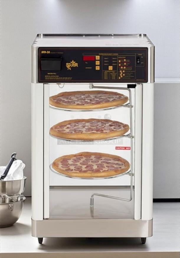 Star HFD-2A Humidity Cabinet/Pizza Warmer in outstanding condition, featuring multiple shelves, control panel, fully tested, 120V.