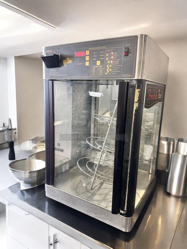 Star HFD-2A humidity cabinet/pizza warmer in outstanding condition, stainless steel, 120V, fully tested and working.