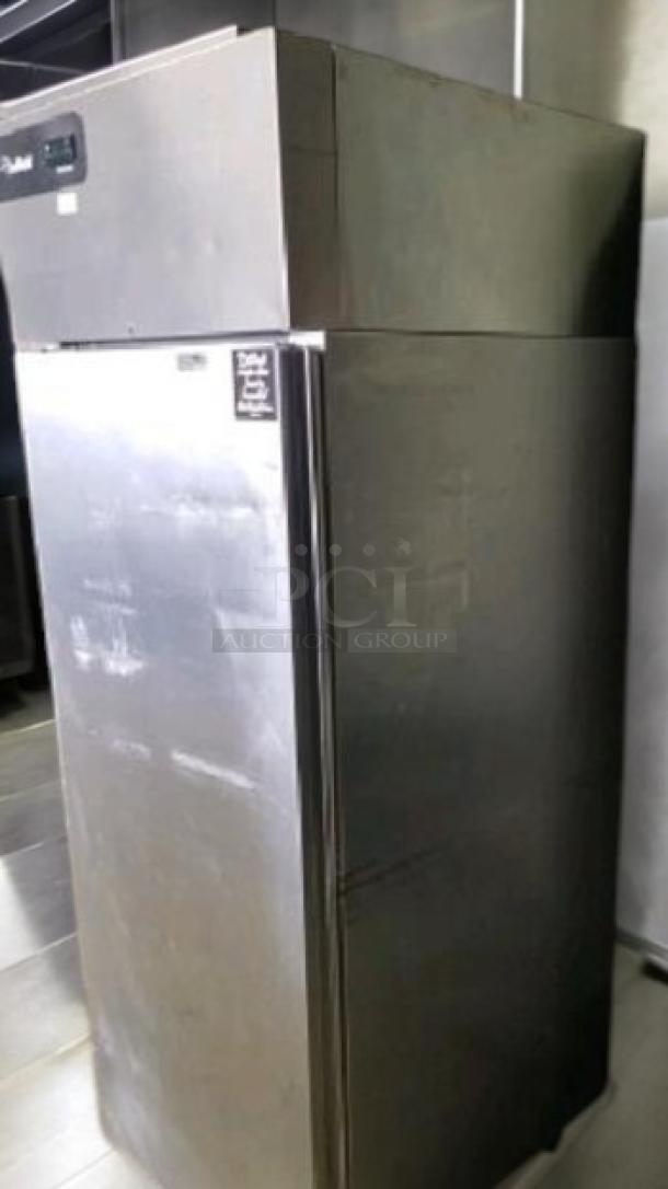 Outstanding condition Delfield GBF1P-S-IJ single door reach-in refrigerator, 115V, fully tested and working.