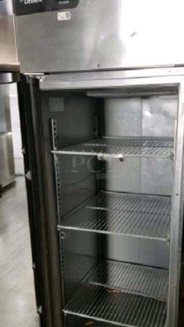 Manitowoc Delfield GBF1P-S-IJ single door reach-in refrigerator, stainless steel, 115V, fully tested, outstanding condition.
