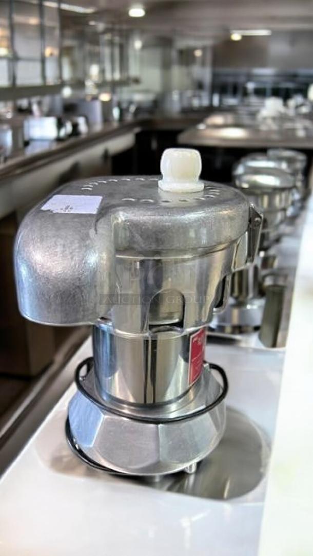 Remarkable Ruby 2000 commercial juice extractor, excellent condition, 115V, by Ruby Manufacturing Co., fully tested and working.