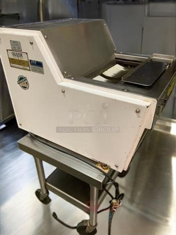 Oliver 711 Commercial Bread Slicer in superb condition, 115V, fully tested, from Oliver Products Company, Grand Rapids, MI.