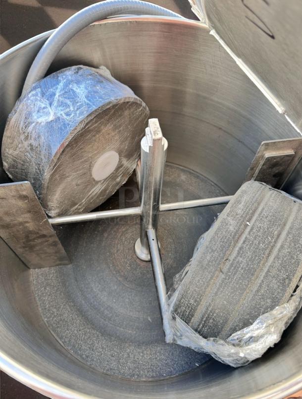 CocoaTown ECGC-65A-AV cacao grinder in outstanding condition, stainless steel, 220V, fully tested, operational.