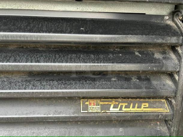 True THAC-36 refrigerated air curtain merchandiser, black metal finish, True Manufacturing logo, excellent condition.