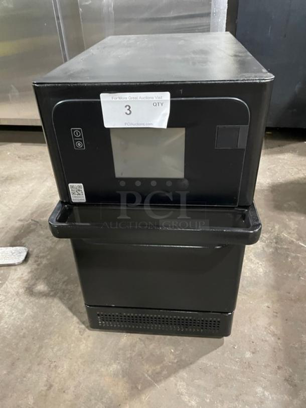 MerryChef Eikon E2S countertop rapid cook oven, late model, black, electric, 208/240V 1 phase, excellent condition.