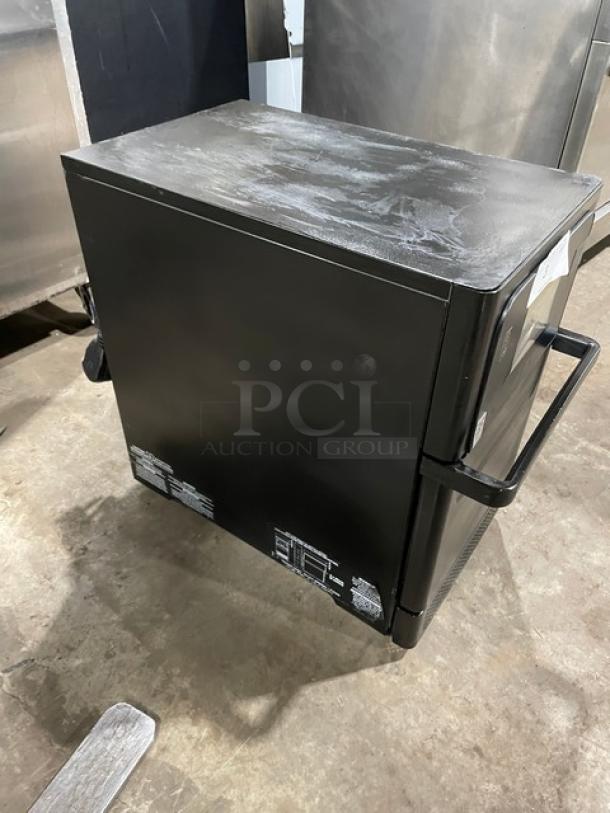 MerryChef Eikon E2S black electric rapid cook oven, countertop model, 208/240V, 1 phase; excellent condition.