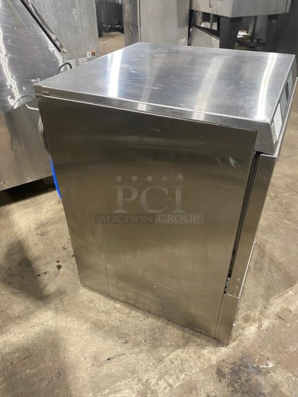 Hobart Advansys LXe Series stainless steel undercounter dishwasher, model LXER, electric, high-temp, new body style.