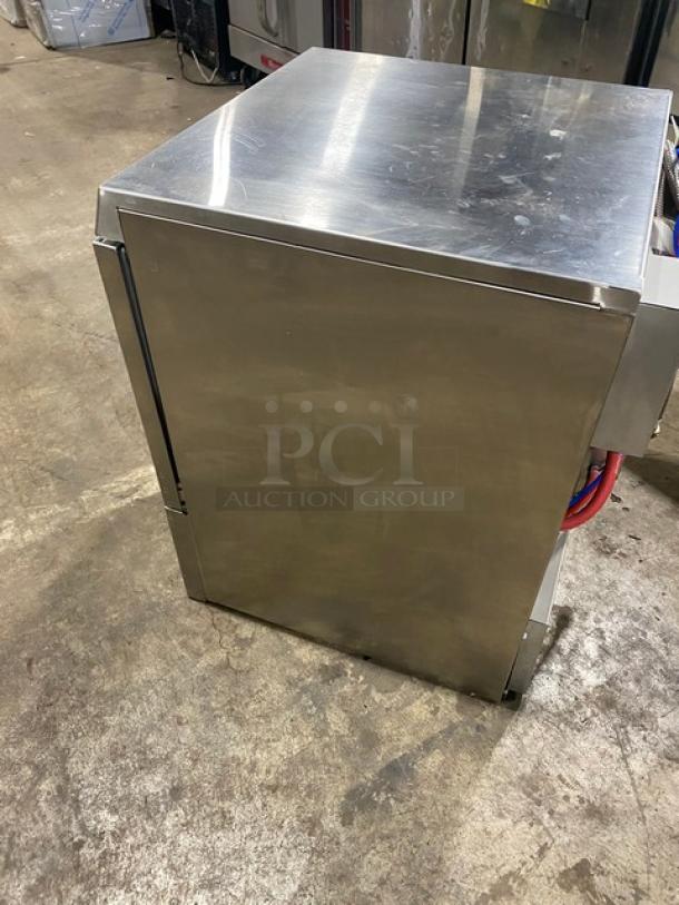 Hobart Advansys LXe Series stainless steel undercounter dishwasher, model LXER, electric, high-temp, excellent condition.