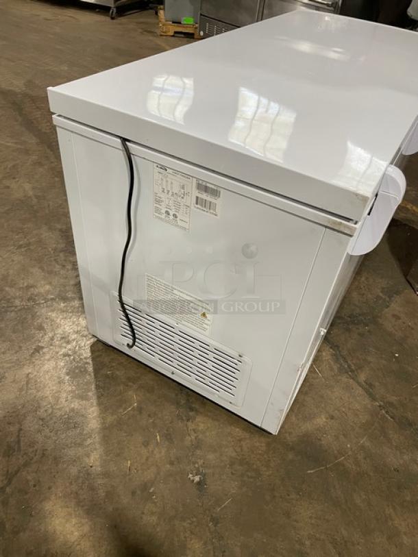 KoolMore Commercial White 60" Chest Freezer, Model SCF-16C, with poly coated wired basket, 115V, excellent condition.