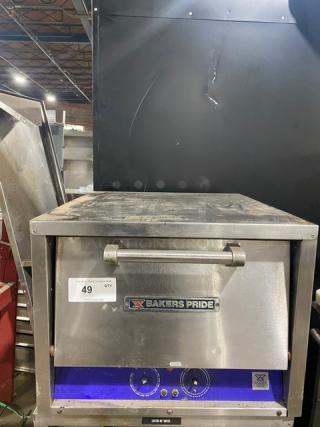 Bakers Pride Commercial Stainless Steel Electric Powered Countertop Single Chamber Double Deck Pizza Oven! Model: P18! - Item #1212410