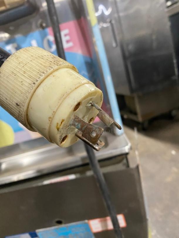 Taylor Softech Series Model Y75127 stainless steel soft serve machine, single flavor, single hopper, electric, on casters.