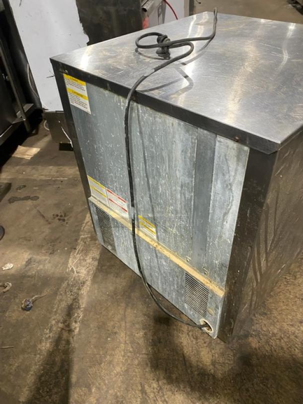 Beverage-Air stainless steel single door undercounter freezer, model UCF27AHC-23, on casters, fair condition, 115V, 1 phase.