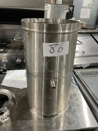 Bunn Commercial Stainless Steel 4 Gal. Iced Tea Dispenser! With Handles! Model: TD0-4 SN: TD0706244! - Item #1212447