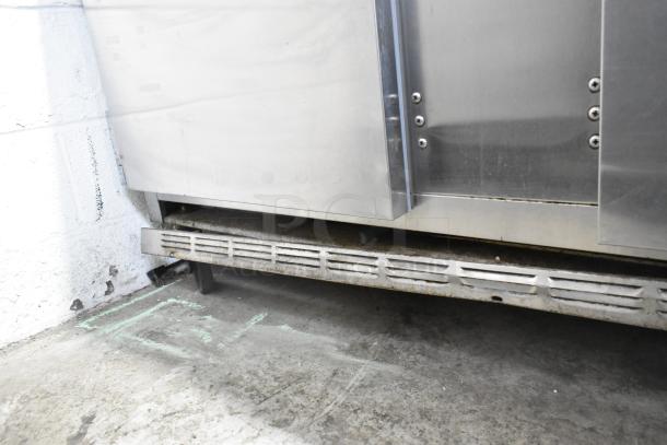 Beverage Air WTR60A stainless steel undercounter cooler on casters, 2 doors, 115V, 1 phase, in used condition.