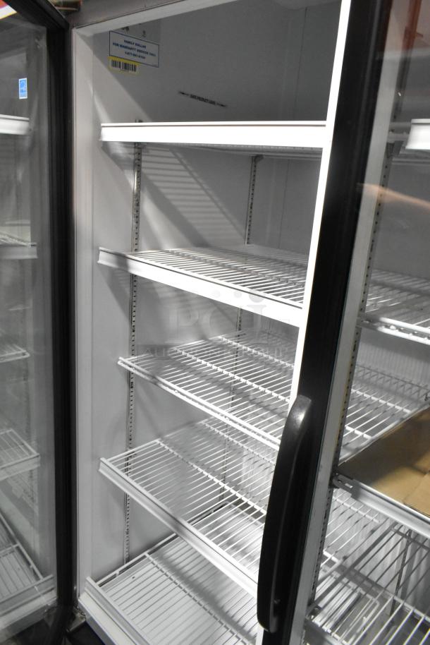 Master-Bilt MBGRP74-HG 3-door cooler, poly-coated racks; metal, commercial merchandiser, 115/208-240V, 1-phase.