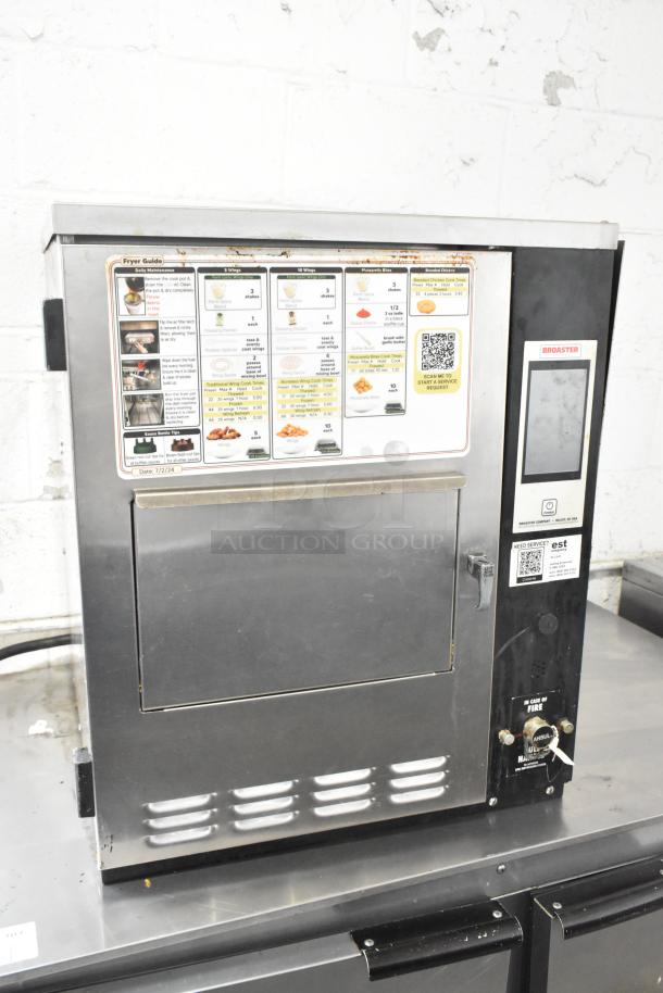 Broaster VF-3i stainless steel ventless fryer, electric, countertop model, with instructional panel, 120/208V, 1 phase.