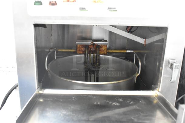 Broaster VF-3i stainless steel ventless fryer, electric, countertop, 120/208V, 1 phase, shows some wear.