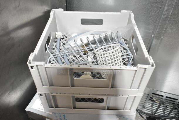 Brand new 2023 Noble 495HTGW22 undercounter dishwasher with 208-240V, 1 Phase, stainless steel. Scratch and dent condition.