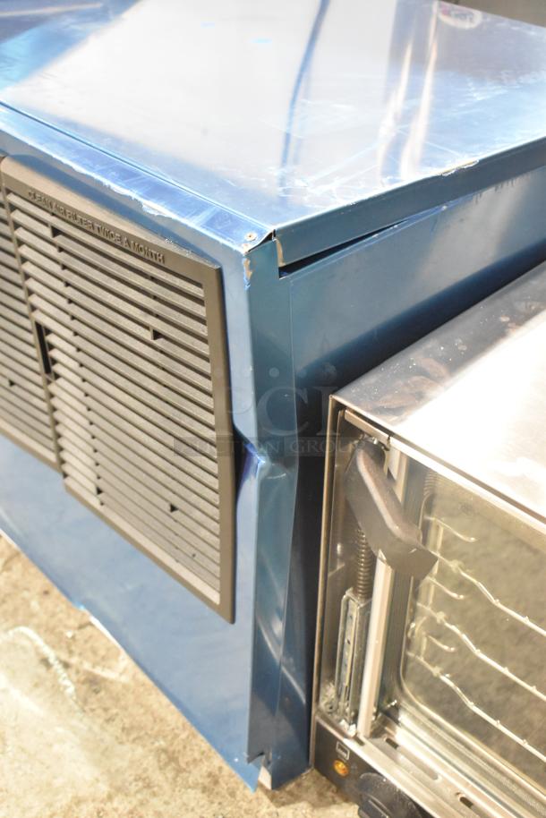 BRAND NEW scratch and dent Hoshizaki KMD-505MAJ commercial ice machine, stainless steel, 500 lb capacity, 115 volts, 1 phase.