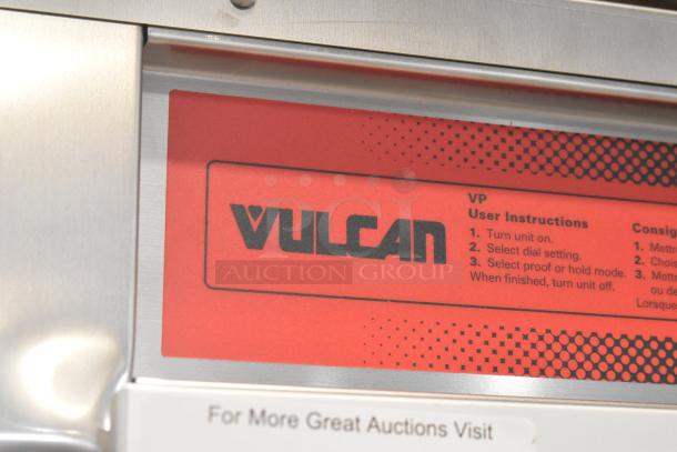 BRAND NEW Vulcan VP18 metal holding/proofing cabinet, full size, on casters, 120V, 1 Phase. Scratch and dent condition.