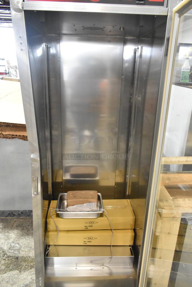 Brand new Vulcan VP18 metal commercial full-size non-insulated holding/proofing cabinet on casters, 120V, 1 phase.