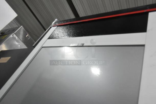 Hatco RFST-1K commercial heated holding cabinet on casters, metal finish, 120 volts, 1 phase, in good condition.